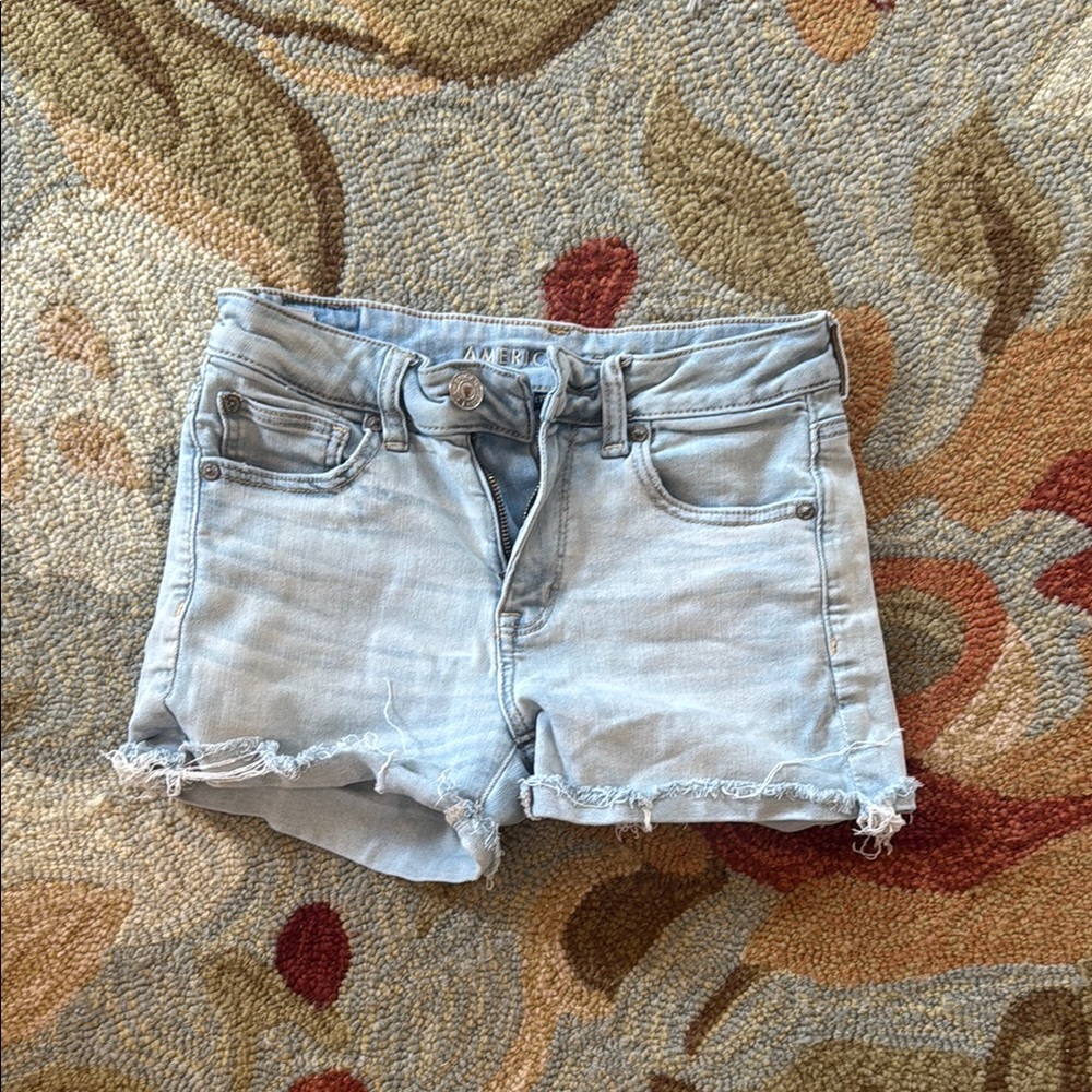 Light Blue Denim Women's Shorts